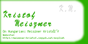 kristof meiszner business card